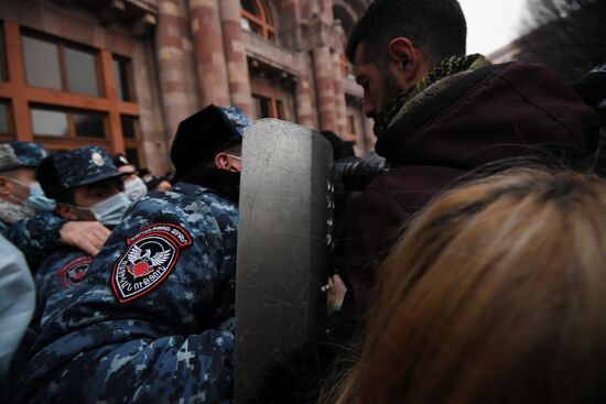 Акция протеста в Ереване