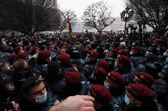 Акция протеста в Ереване