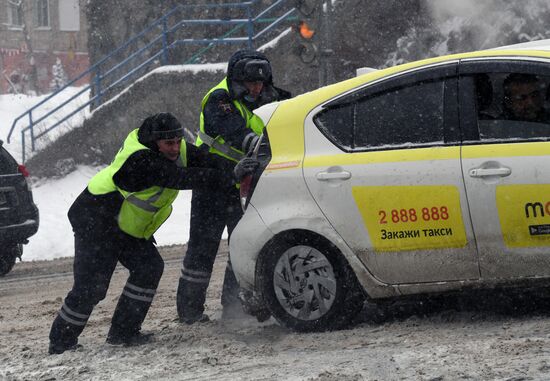 Метель во Владивостоке