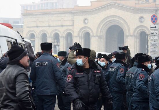 Акция протеста в Ереване