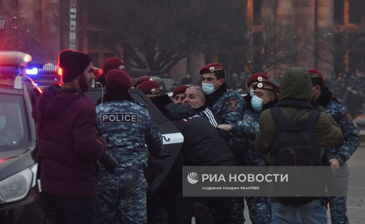 Акция протеста в Ереване