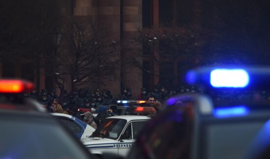 Акция протеста в Ереване