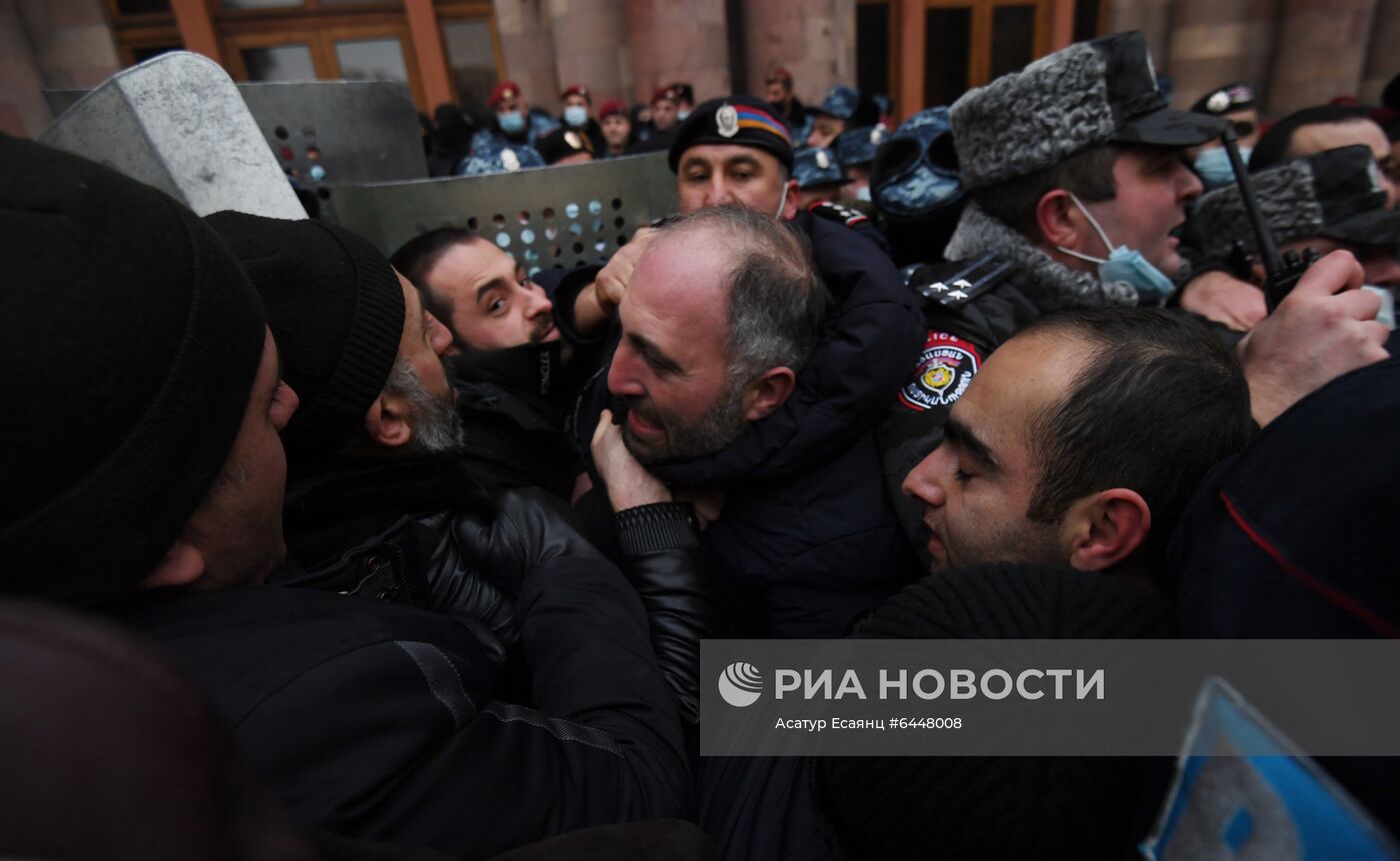 Акция протеста в Ереване