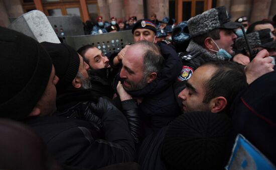 Акция протеста в Ереване