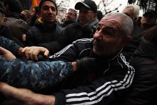 Акция протеста в Ереване