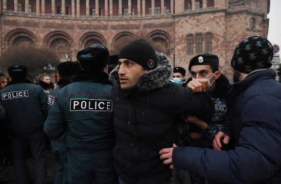 Акция протеста в Ереване