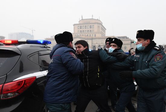 Акция протеста в Ереване