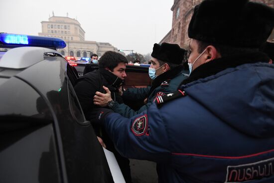 Акция протеста в Ереване