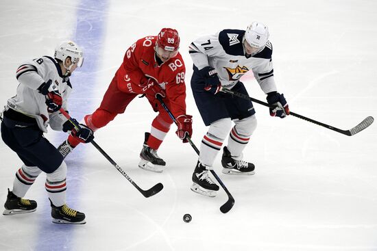 Хоккей. КХЛ. Матч "Спартак" - "Металлург"