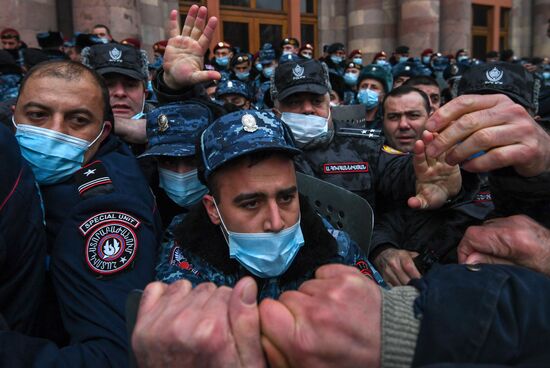 Акция протеста в Ереване