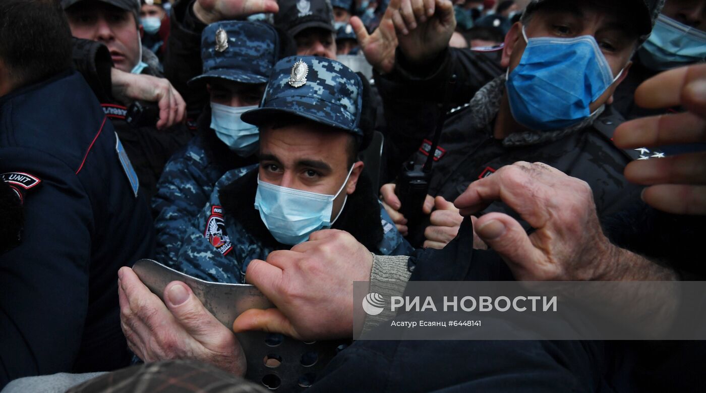 Акция протеста в Ереване