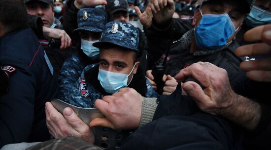 Акция протеста в Ереване