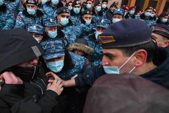 Акция протеста в Ереване