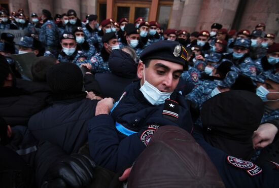 Акция протеста в Ереване