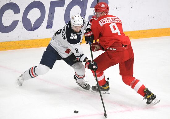 Хоккей. КХЛ. Матч "Спартак" - "Металлург"