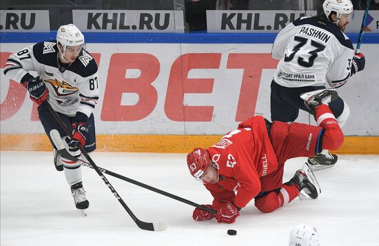 Хоккей. КХЛ. Матч "Спартак" - "Металлург"