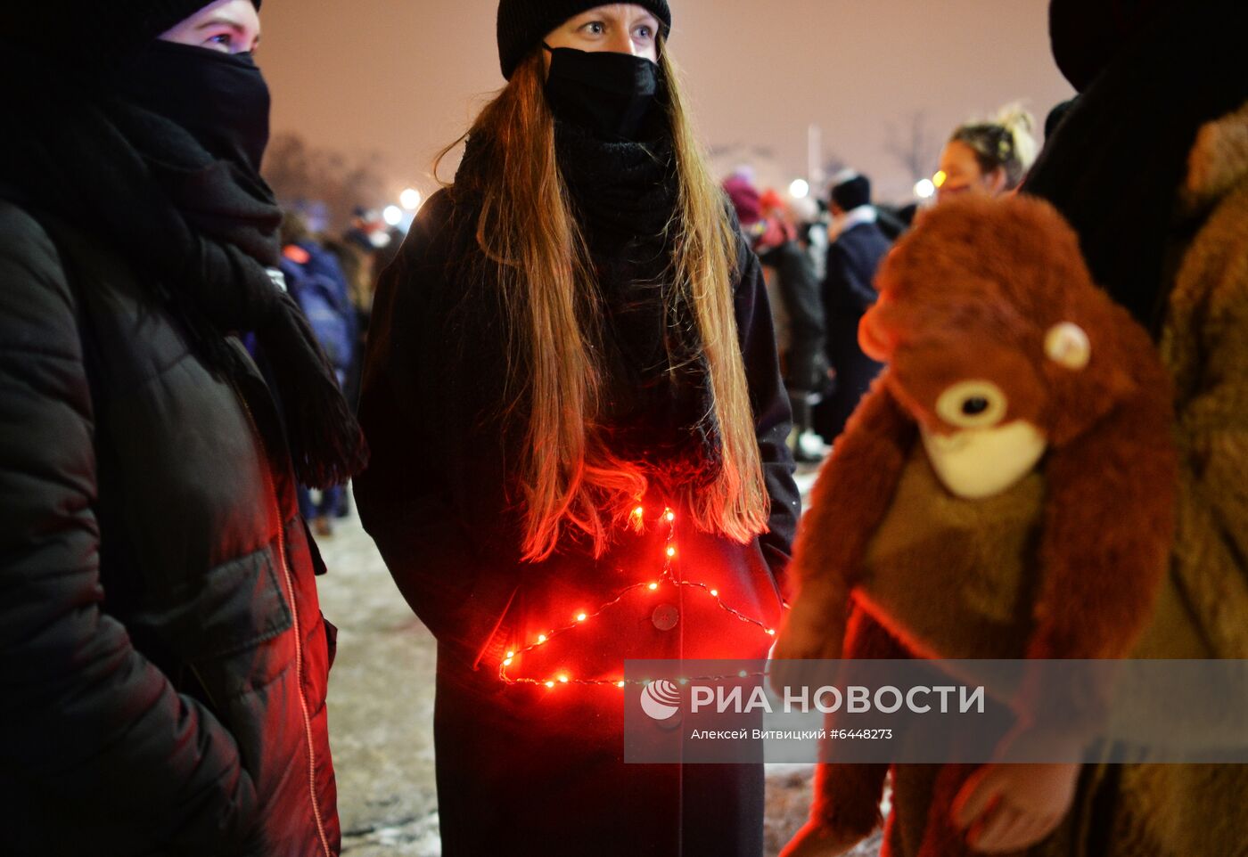 Акция против запрета абортов в Варшаве