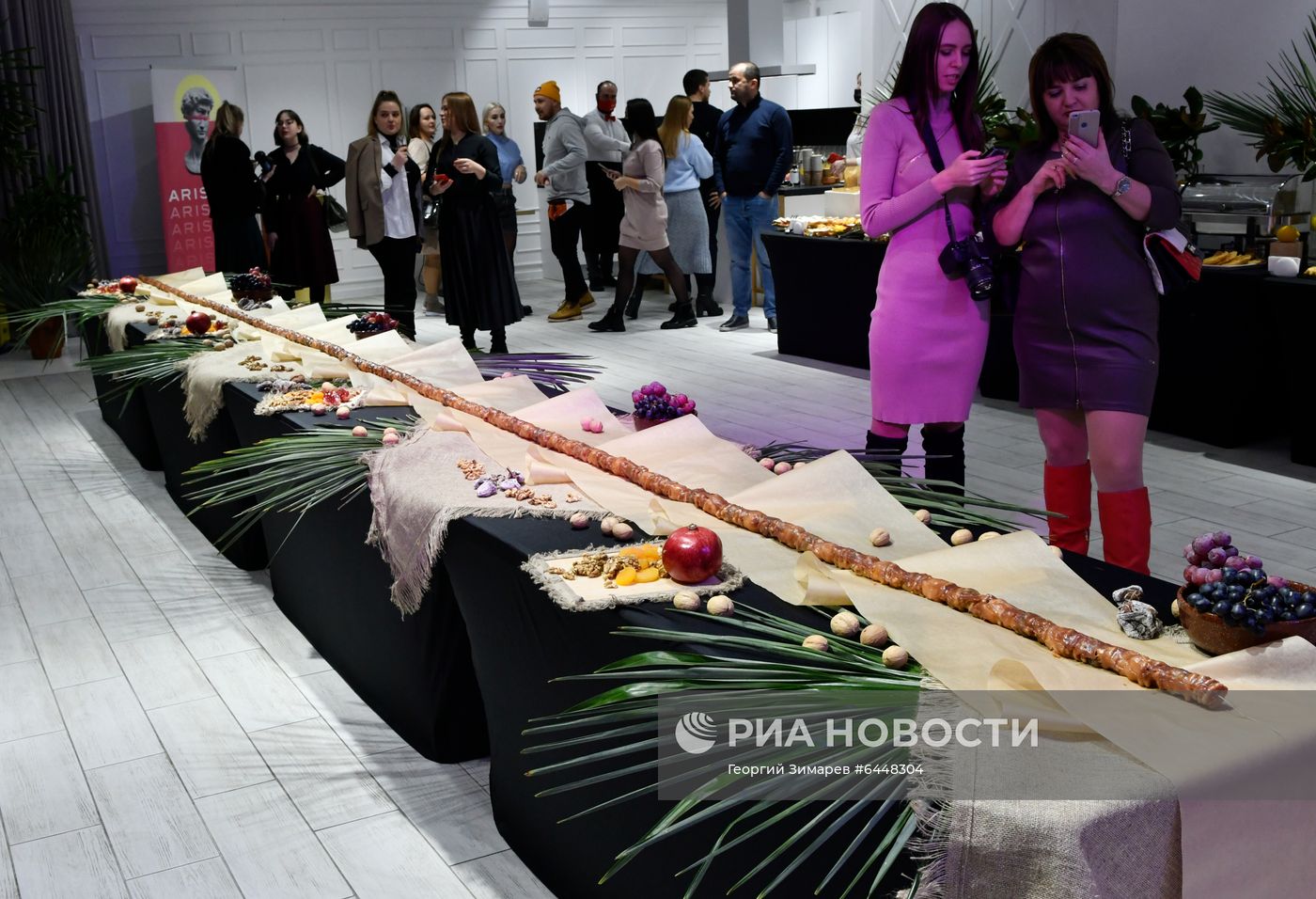 Изготовление самой длинной чурчхелы в России