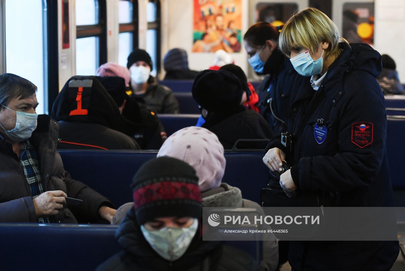 Рейд по соблюдению масочного режима в электричках Новосибирска