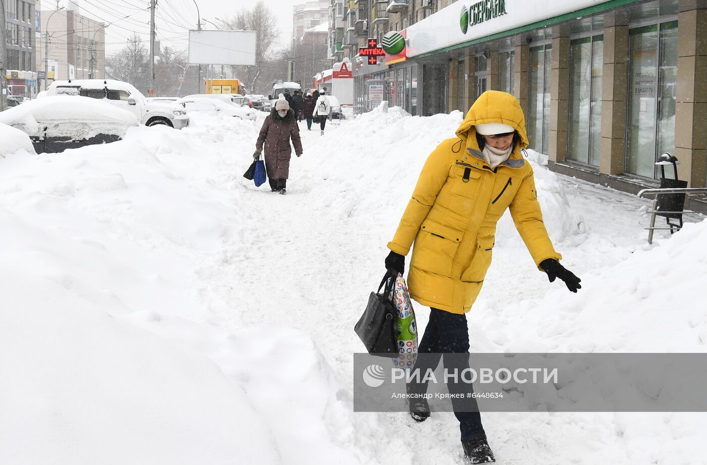 Снег в Новосибирске