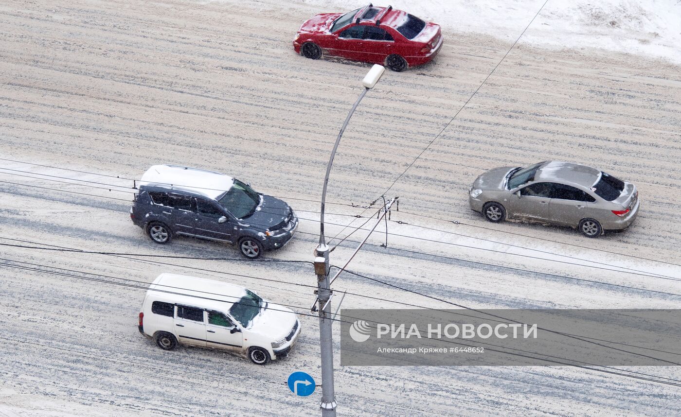 Снег в Новосибирске