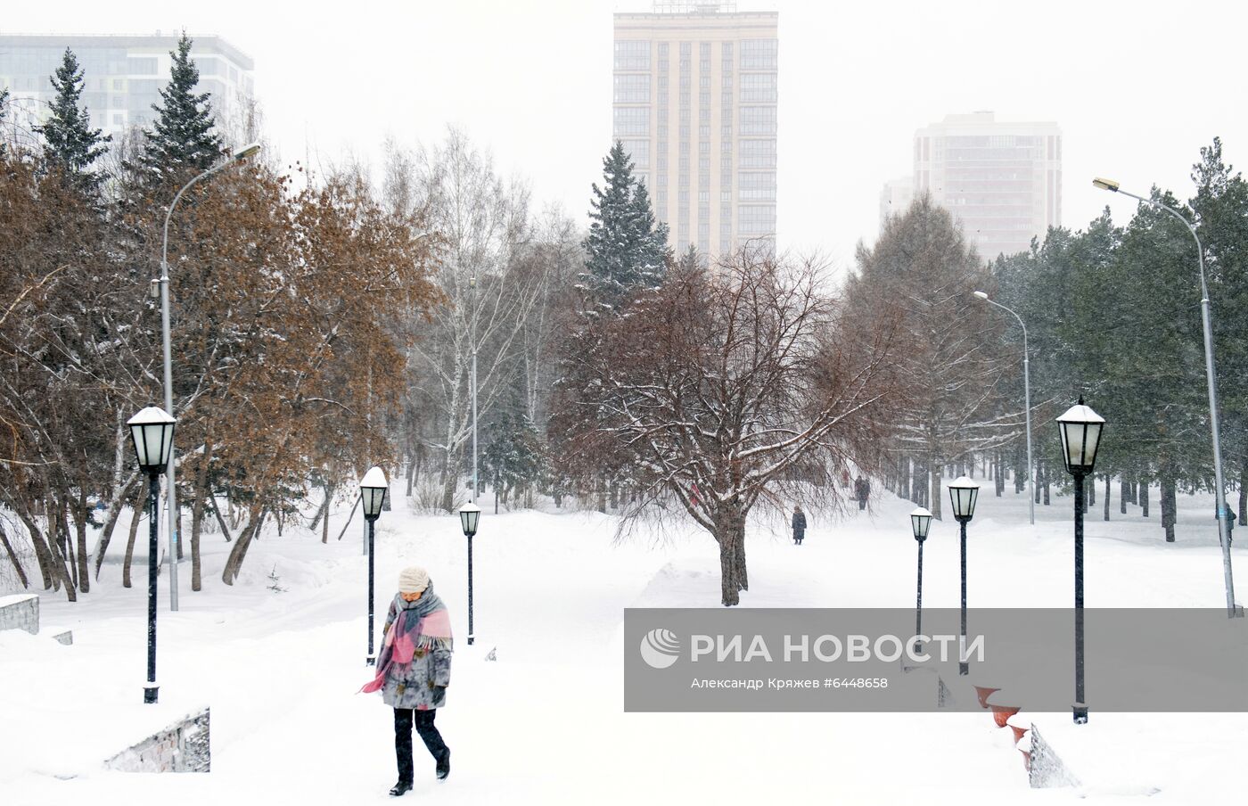 Снег в Новосибирске