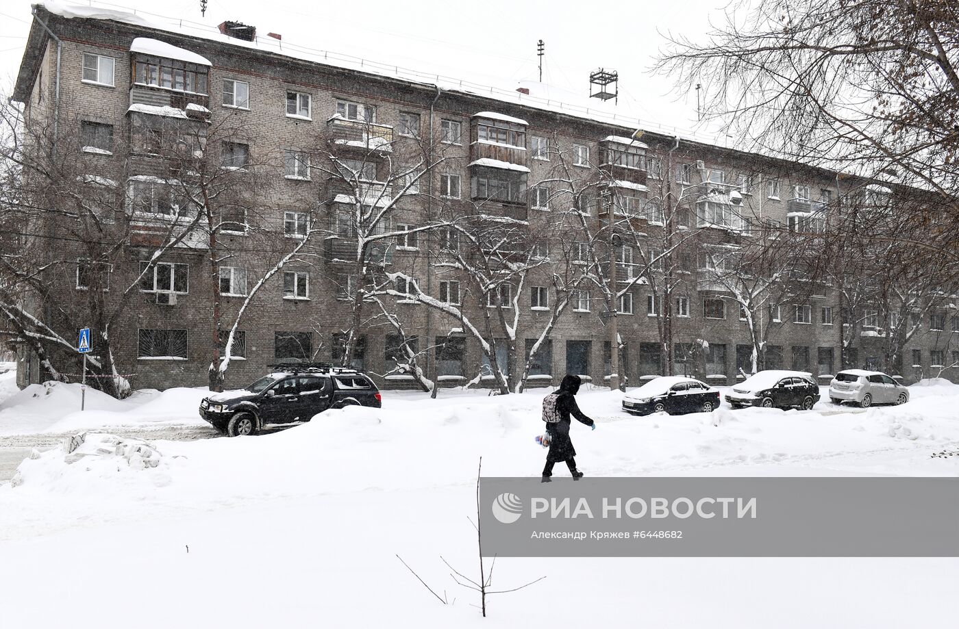 Снег в Новосибирске