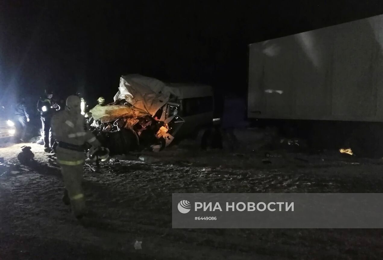 ДТП с микроавтобусом в Самарской области