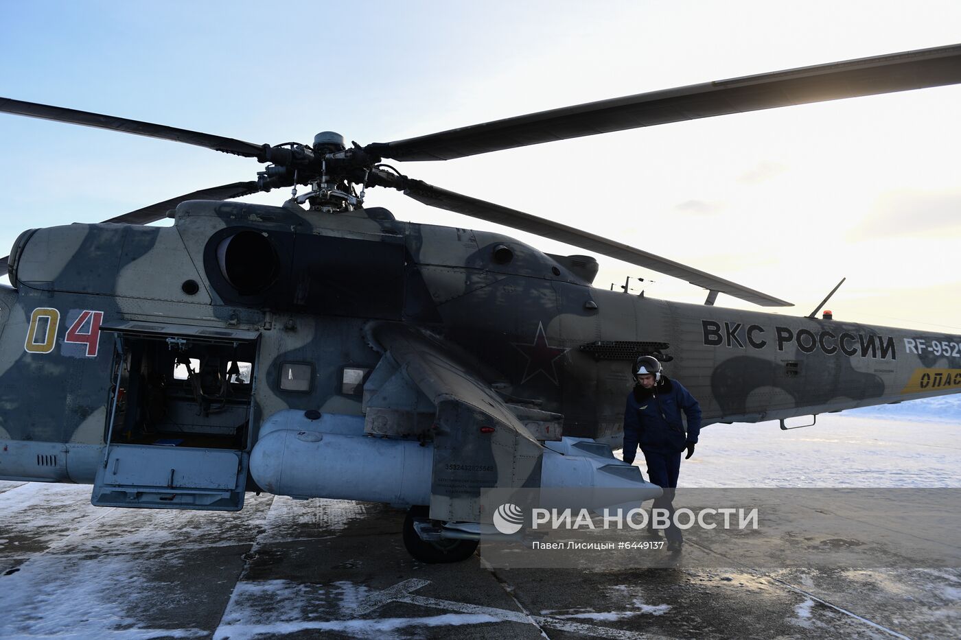 Тренировочные полеты на вертолетах летчиков ЦВО