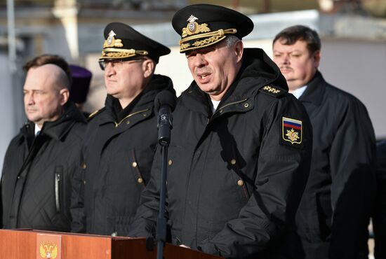 Принятие корабля "Грайворон" в состав Черноморского флота