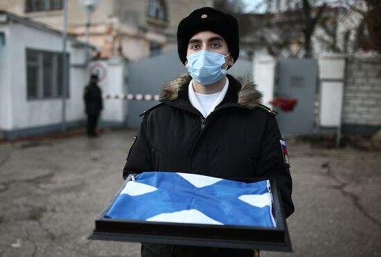 Принятие корабля "Грайворон" в состав Черноморского флота