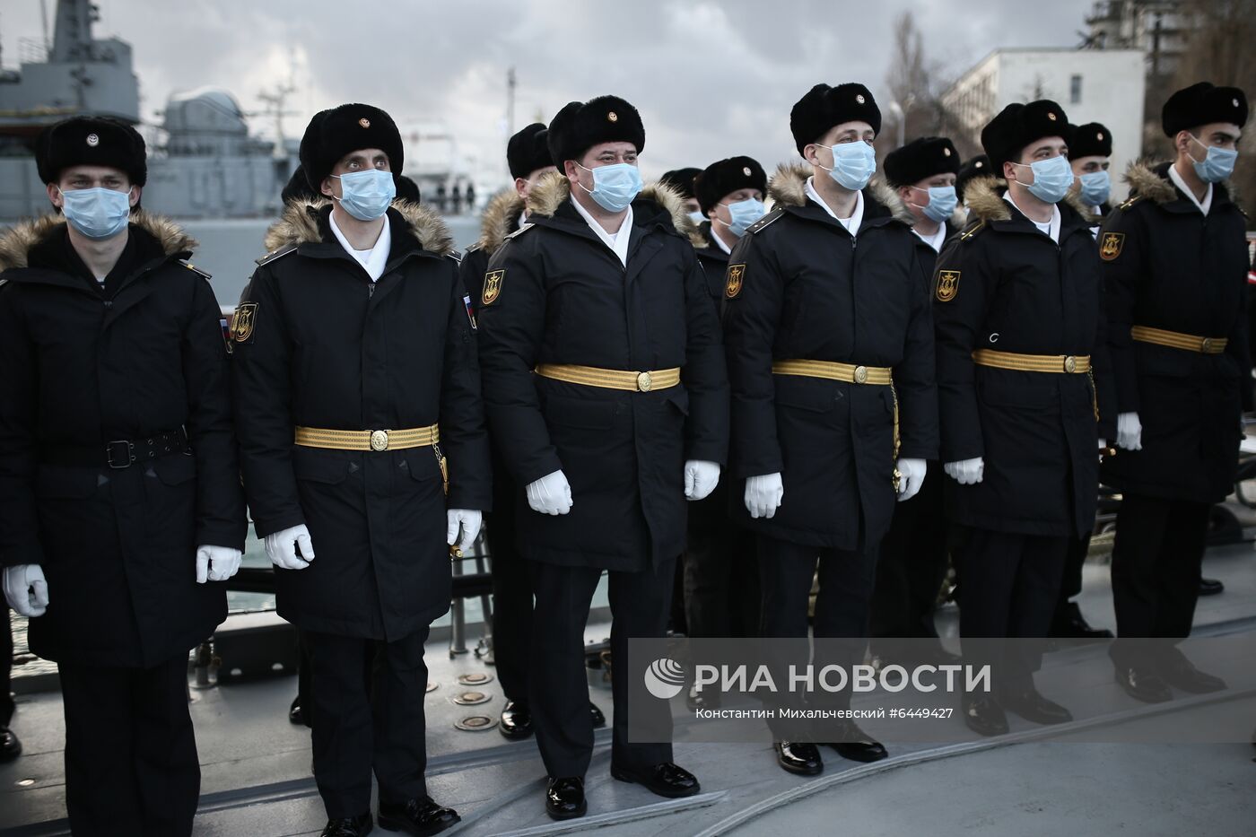 Принятие корабля "Грайворон" в состав Черноморского флота