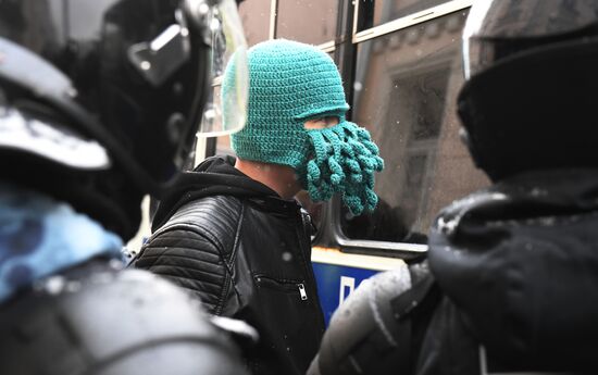 Несанкционированные акции протеста сторонников А. Навального