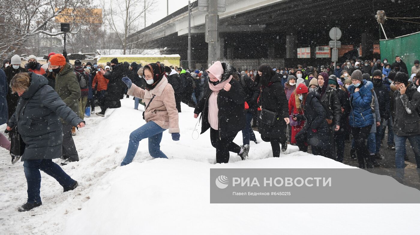 Несанкционированные акции протеста сторонников А. Навального