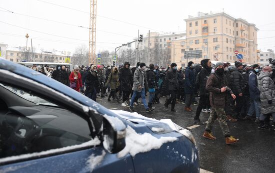 Несанкционированные акции протеста сторонников А. Навального