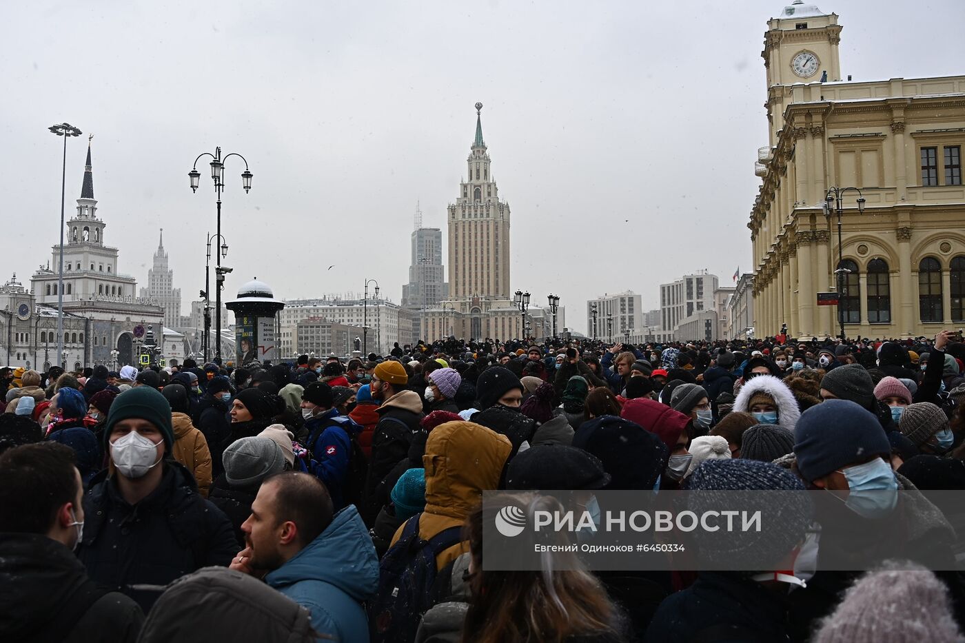 Несанкционированные акции протеста сторонников А. Навального