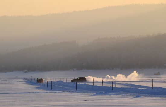 Мороз в Красноярске