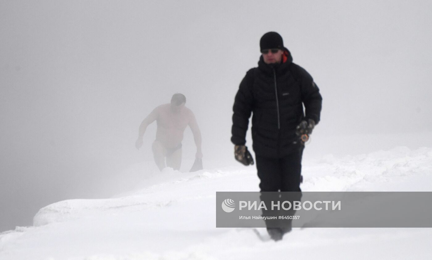 Мороз в Красноярске