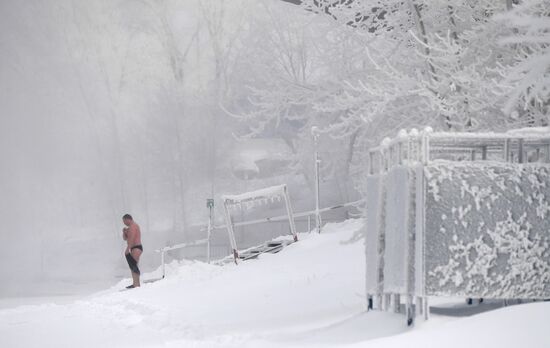 Мороз в Красноярске