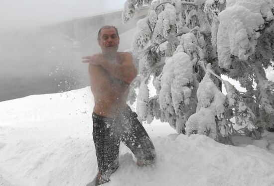 Мороз в Красноярске