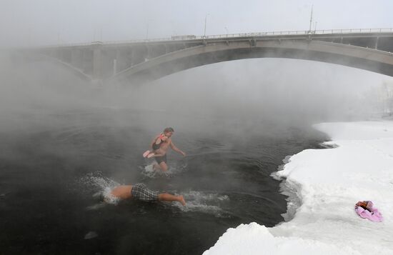 Мороз в Красноярске