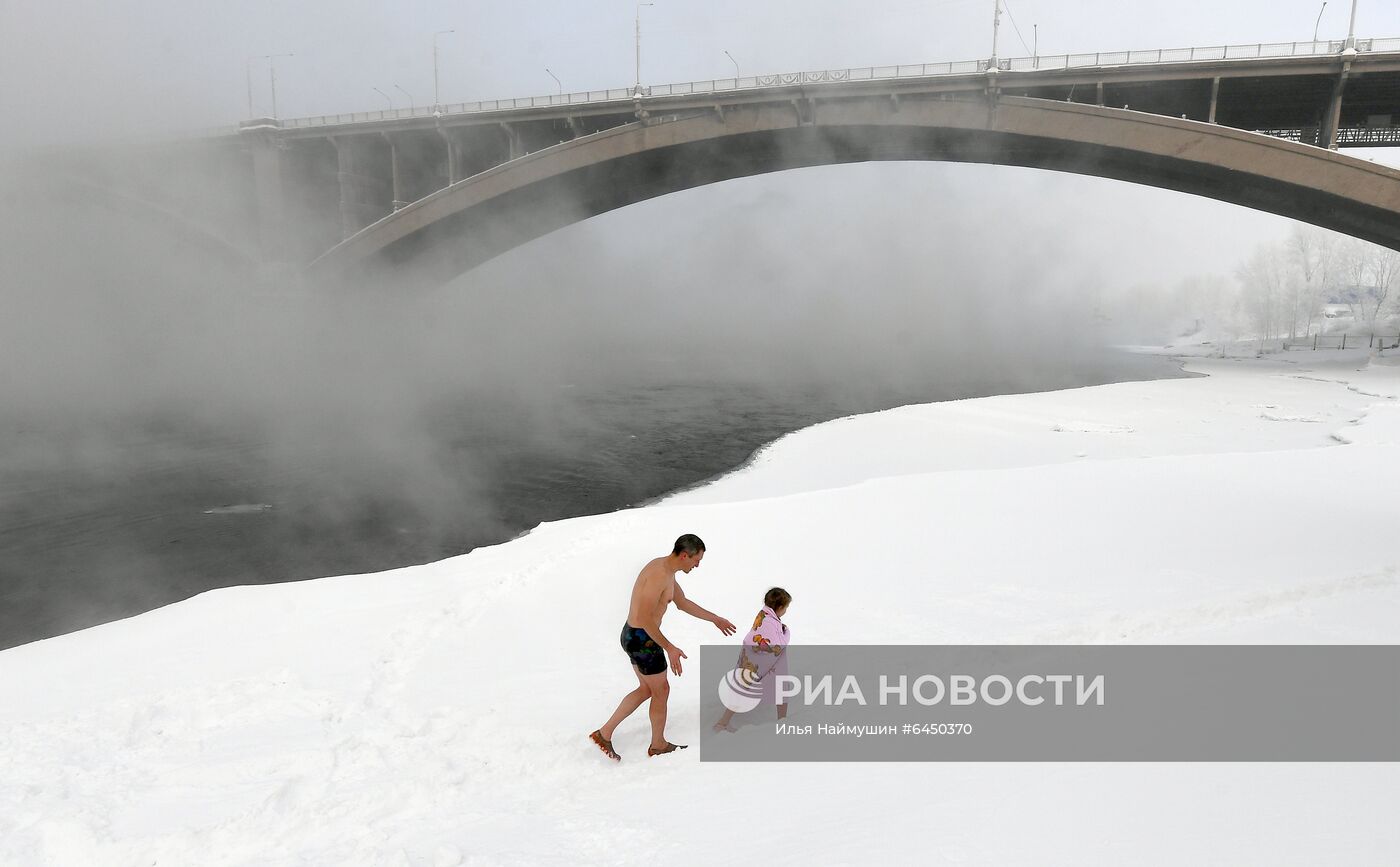 Мороз в Красноярске