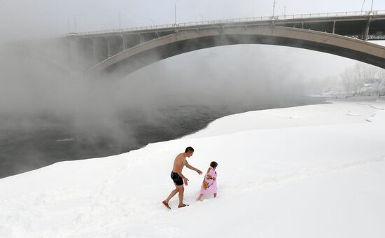 Мороз в Красноярске