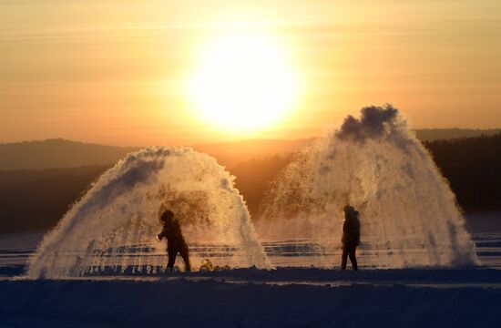Мороз в Красноярске