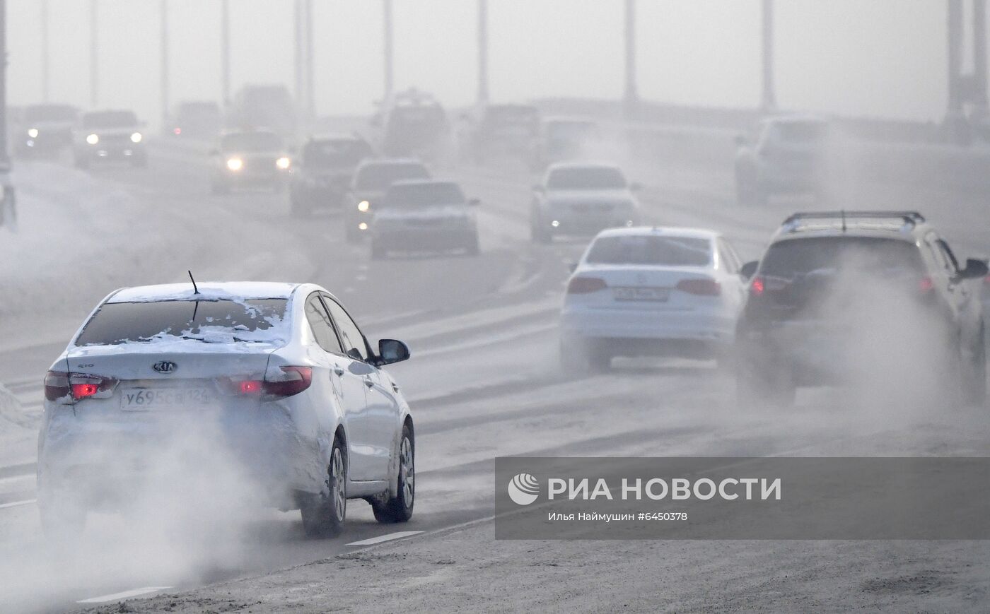 Мороз в Красноярске