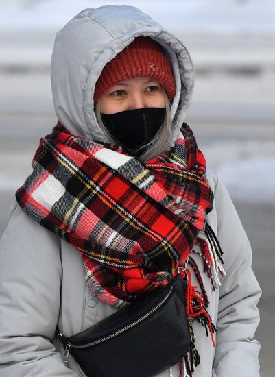 Мороз в Красноярске