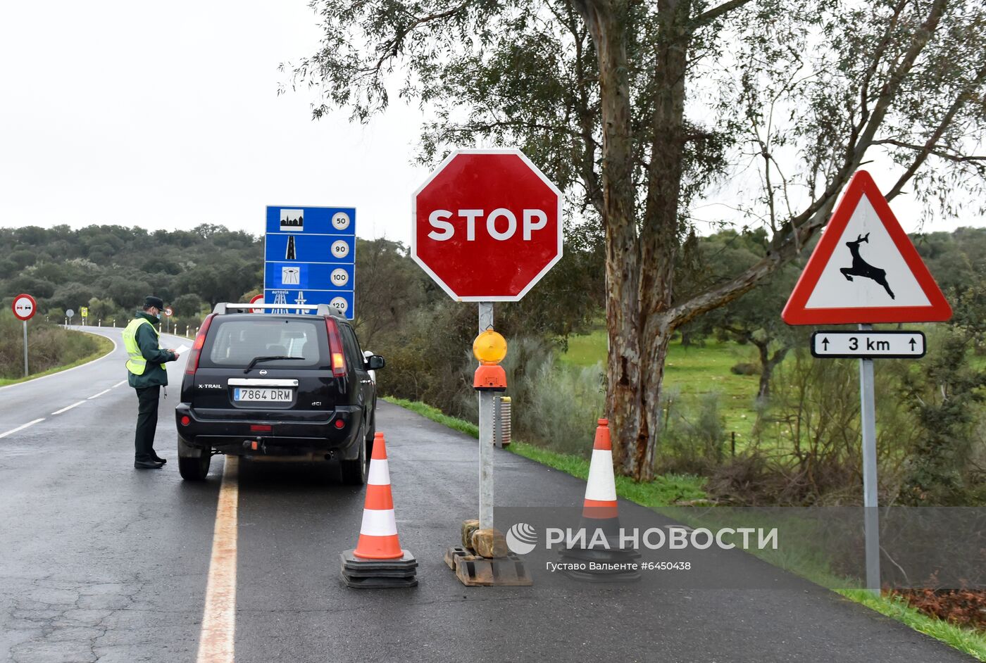 Закрытие границ между Португалией и Испанией