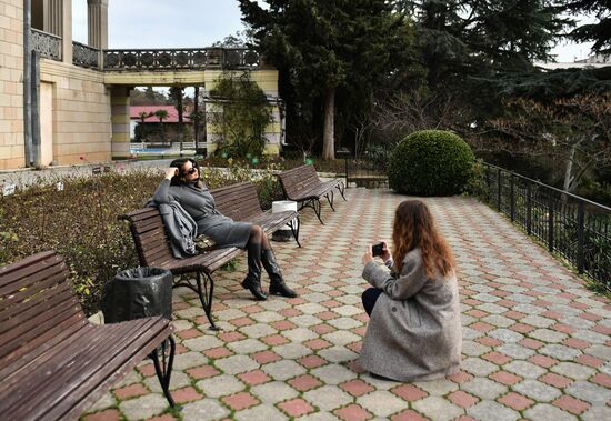 Ялта в феврале