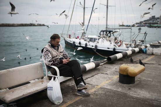 Ялта в феврале