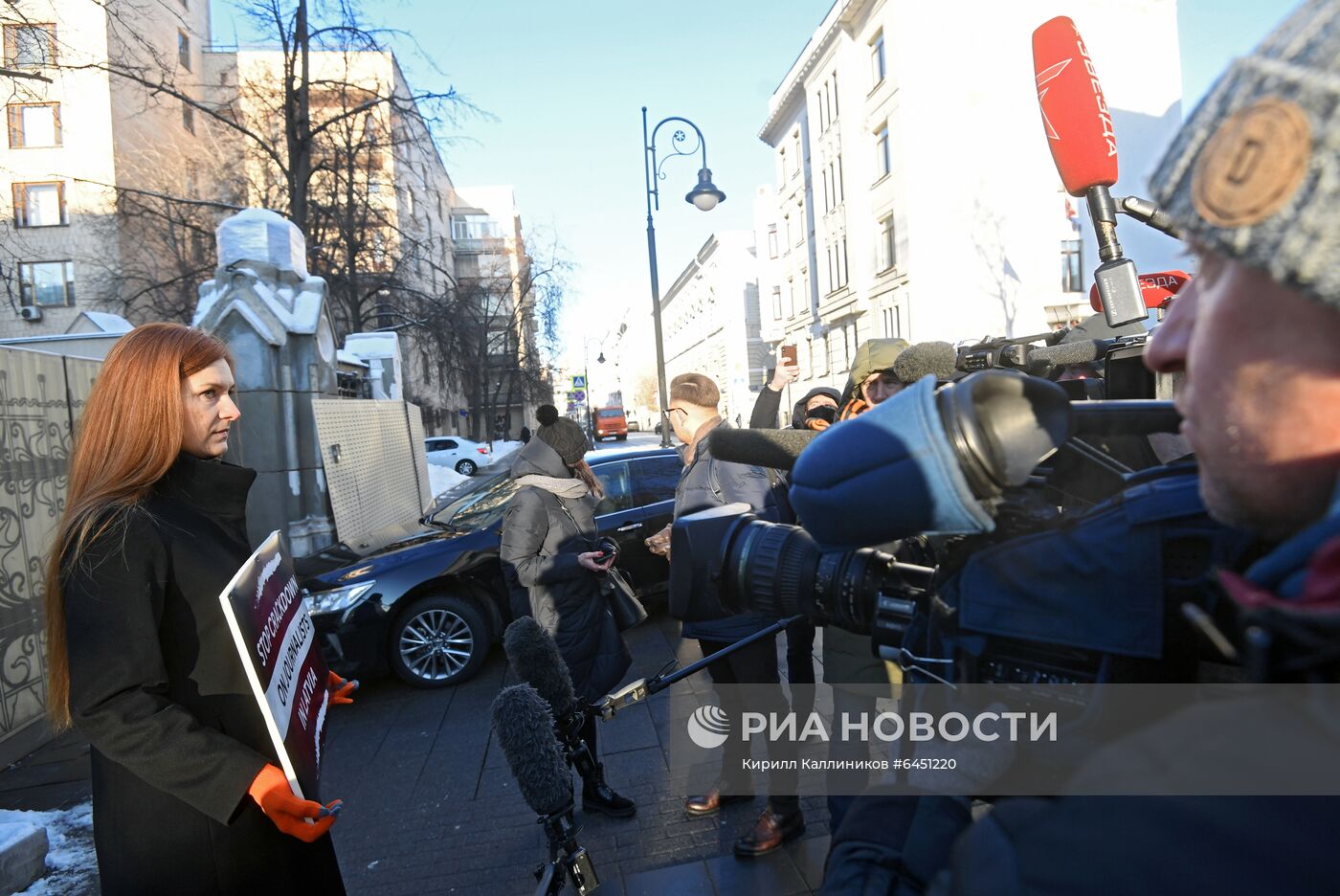 Одиночный пикет в защиту свободы слова в Москве